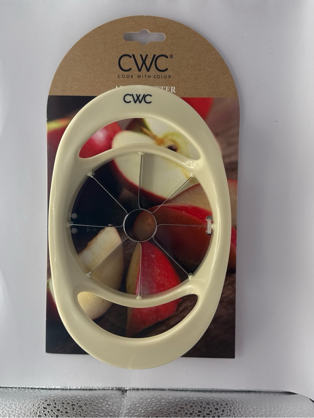 CWC Cream Apple Slicer - Cook With Color Apple Cutter